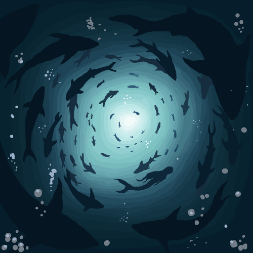 Seabed,moonlight