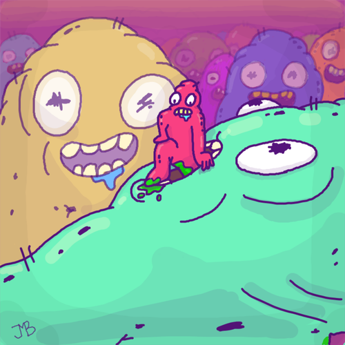 We just like to watch - JMB pre-mint AG concept art (#1 of 5)